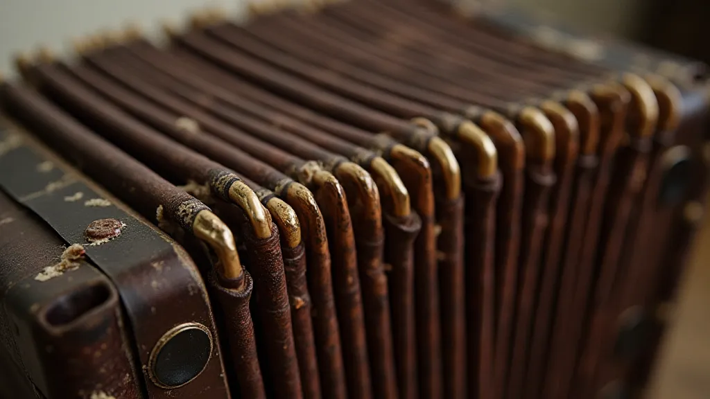 Antique accordion bellows