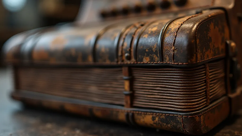 Antique accordion bellows