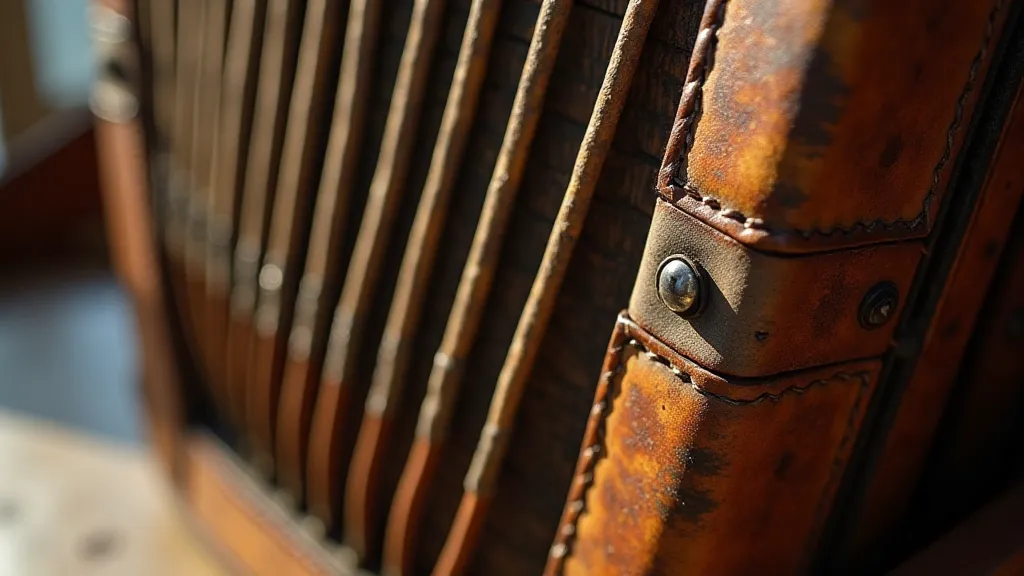 Antique accordion bellows