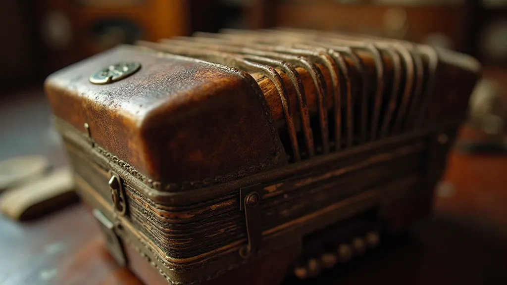 Antique accordion mechanics