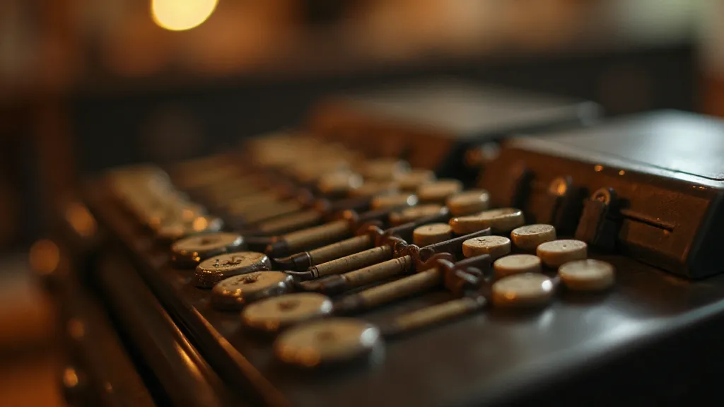 Vintage accordion keys