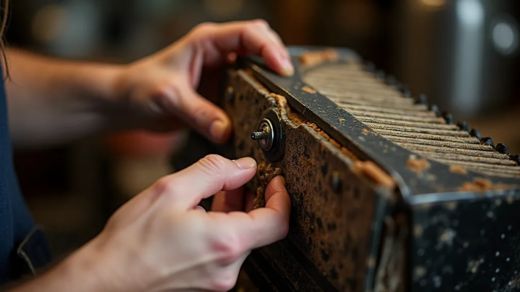 Antique accordion reed restoration