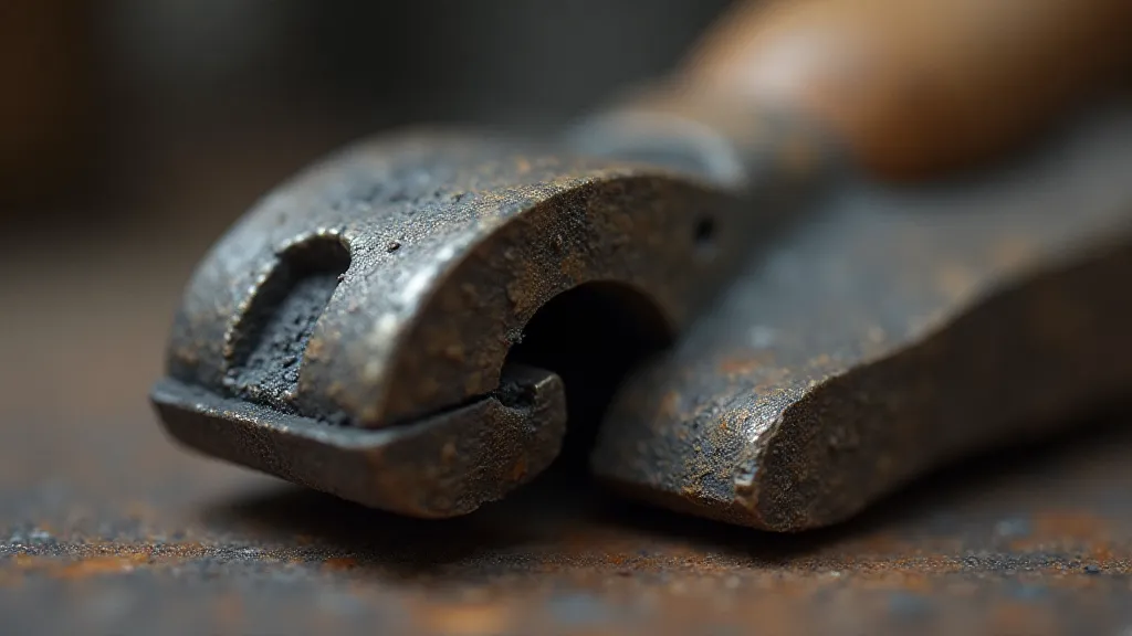 Antique hand tool used for metalworking