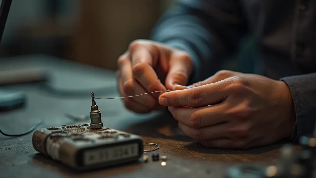 Soldering a wire antenna