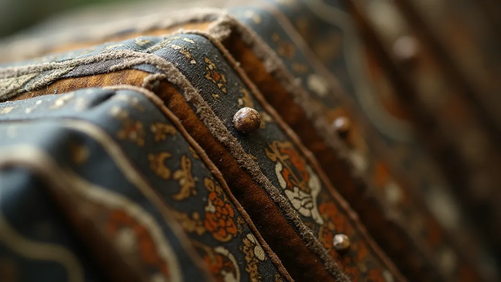 Vintage accordion bellows detail