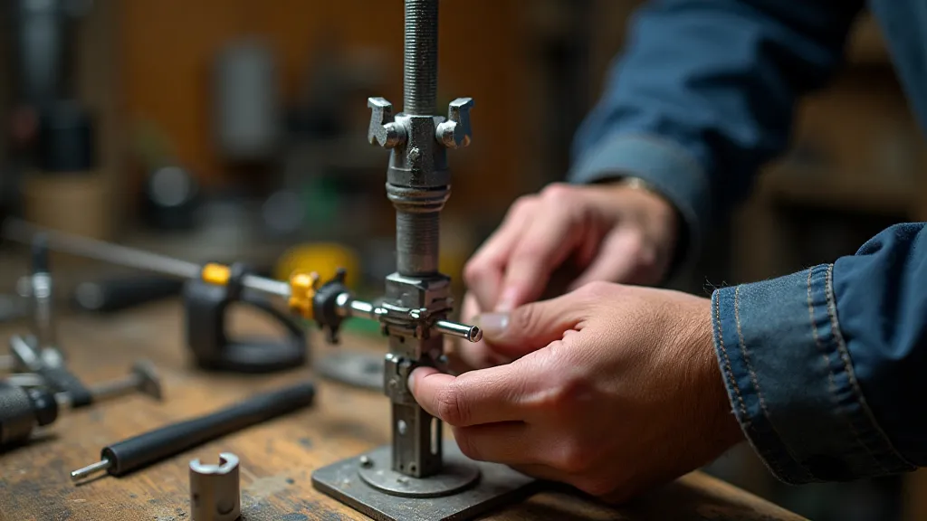 Craftsman building a Yagi antenna